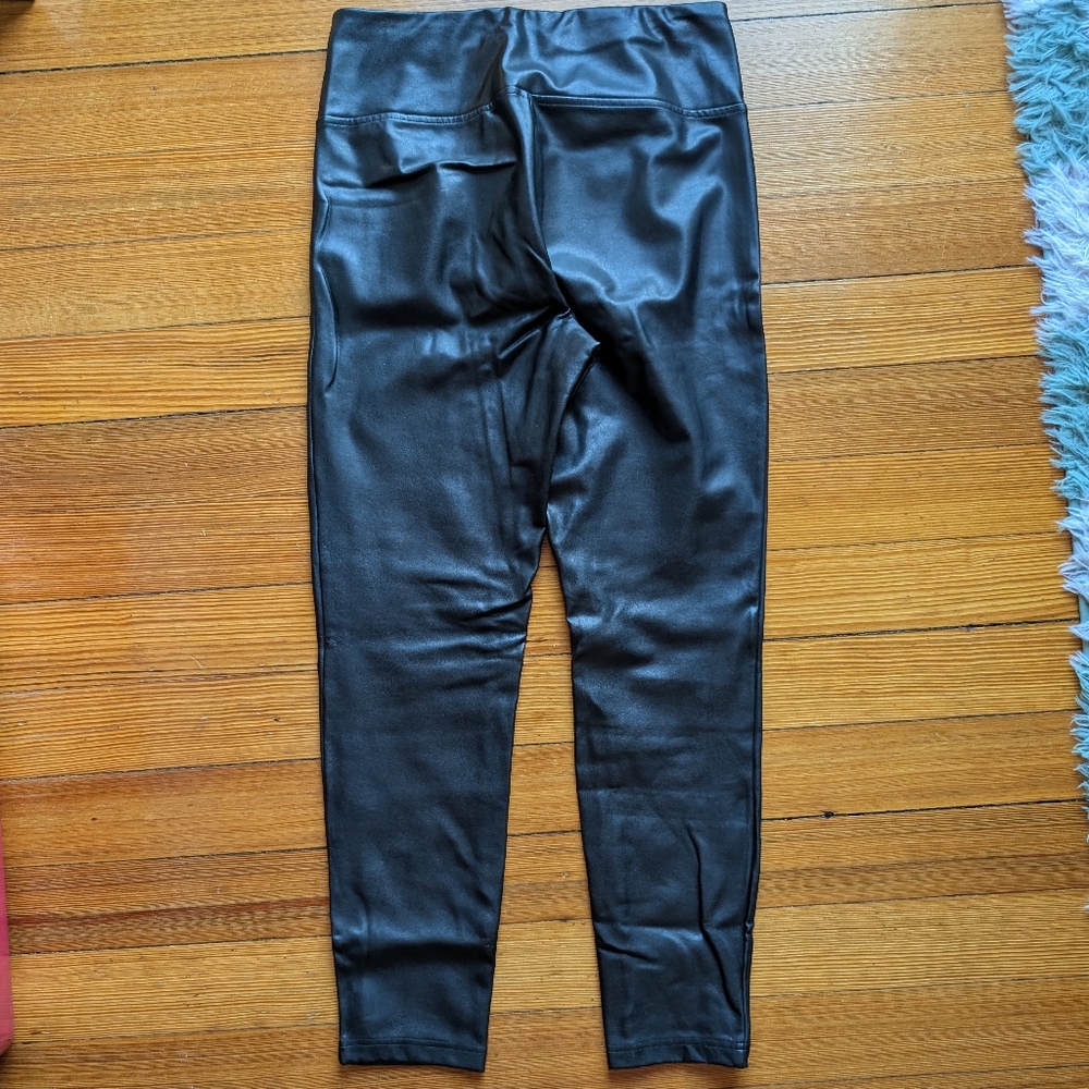 Black Faux Leather Leggings - Picture 9 of 9